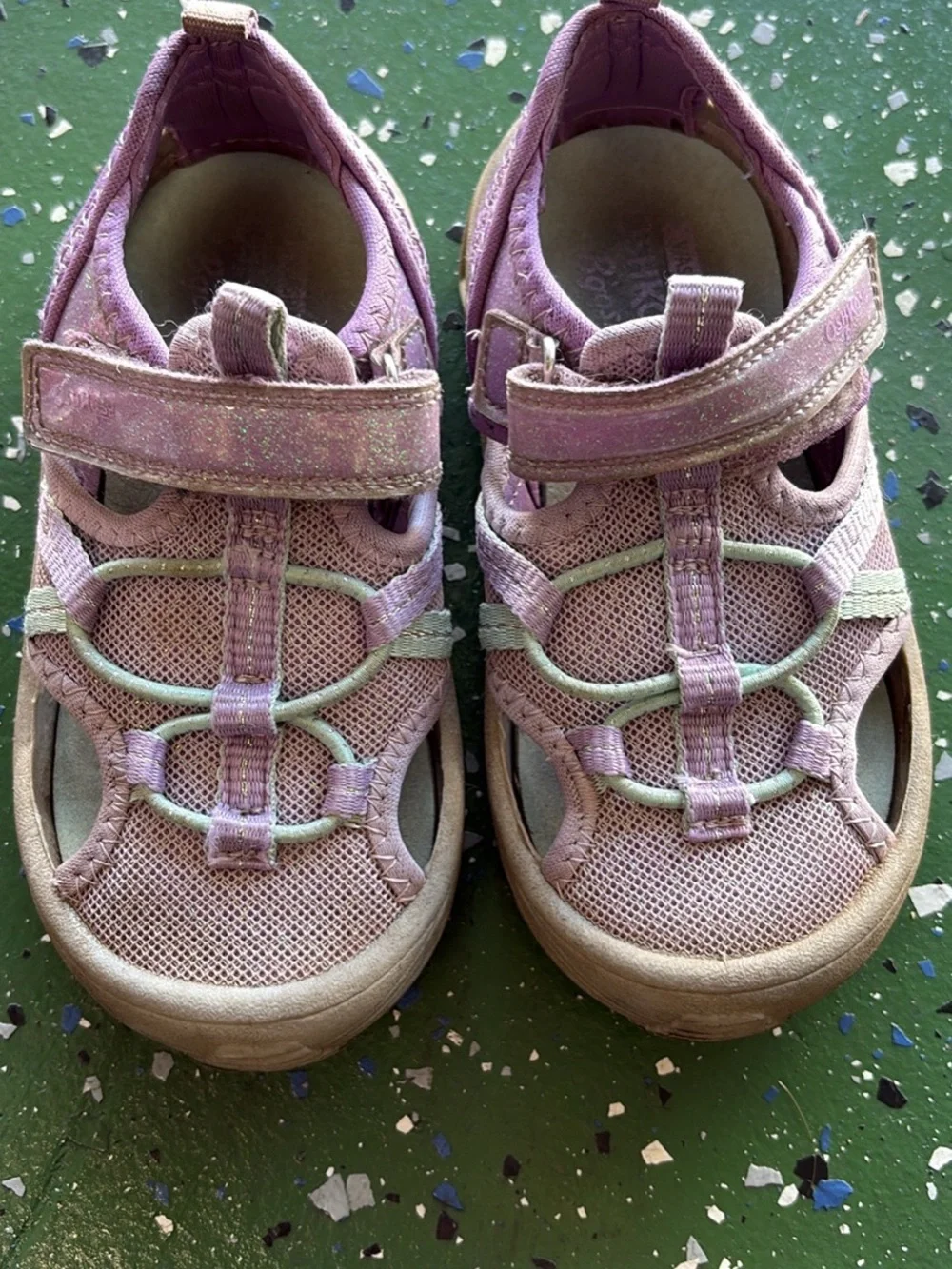 Oshkosh Kids Lightweight Pink and Lavender Sport Sandals 9
